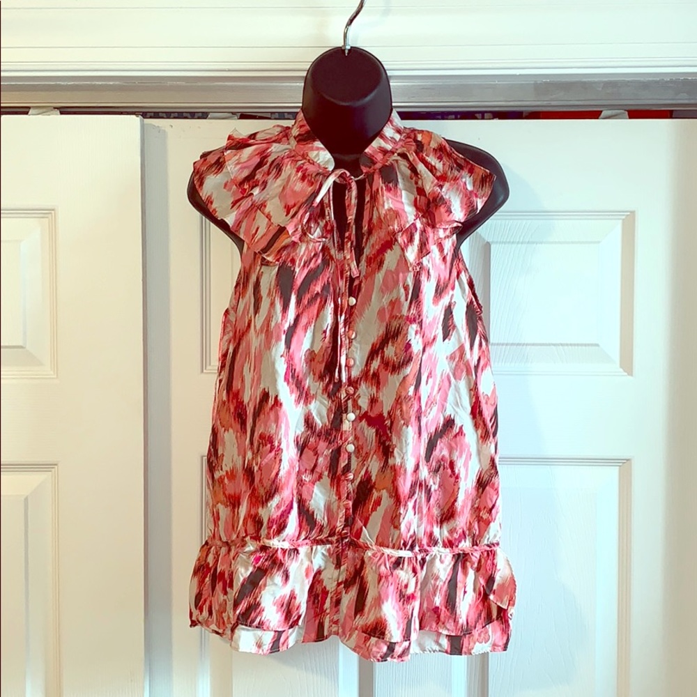 Ann Taylor Loft pink ruffle blouse! MP